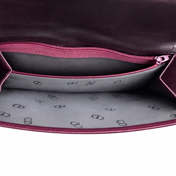 Vintage Christian Dior Aubergine Leather Continental Wallet - Picture 8 of 8